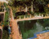 华金索罗利亚巴斯蒂达 - Garden of Carlos V in the Alc谩zar, Seville